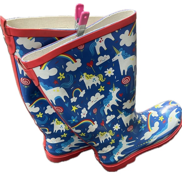 Lone Cone Womens Rain Boots Size 11 Unicorns Rainbows Waterproof Designed in USA - Picture 12 of 12